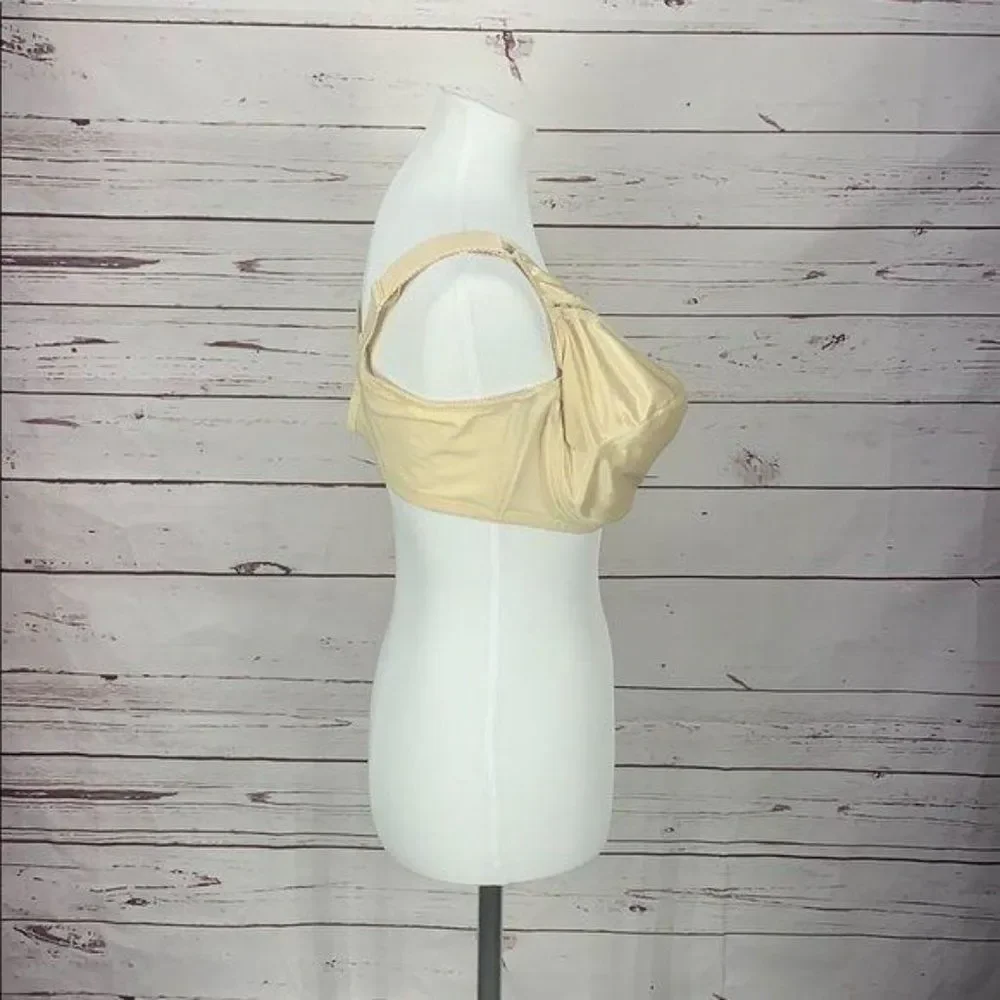 Naturalwear 44DD Beige‎ Lace Trim Mastectomy Bra
